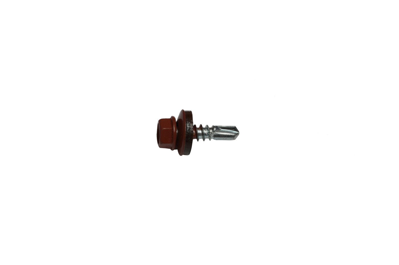 Colored roofing screw with EPDM washer