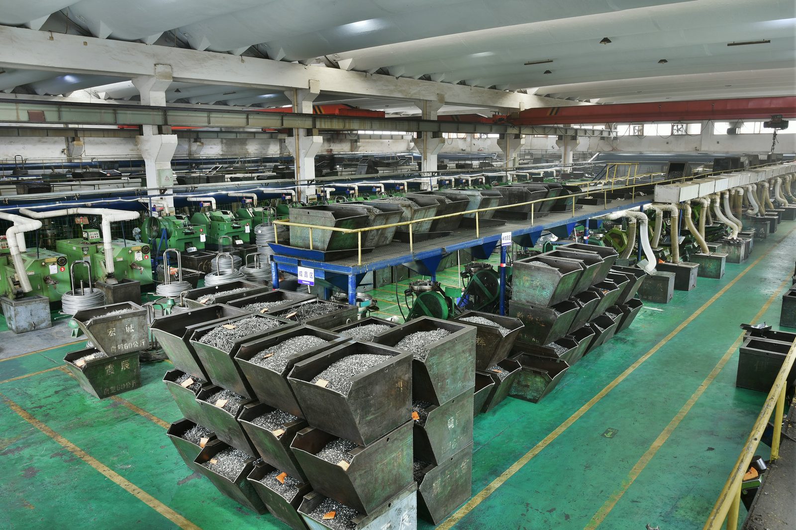 Thread rolling production line at Zinsn factory